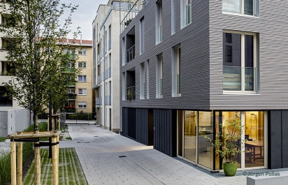 Außenansicht Immobilienprojekt MaxAcht in Stuttgart (Copyright: Jürgen Pollak)