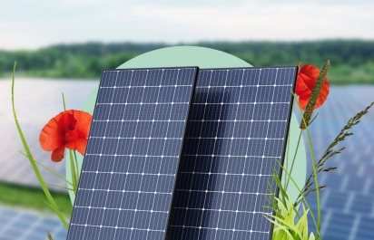 Photovoltaik-Panel als Beispiel für Photovoltaik-Projekte der UmweltBank