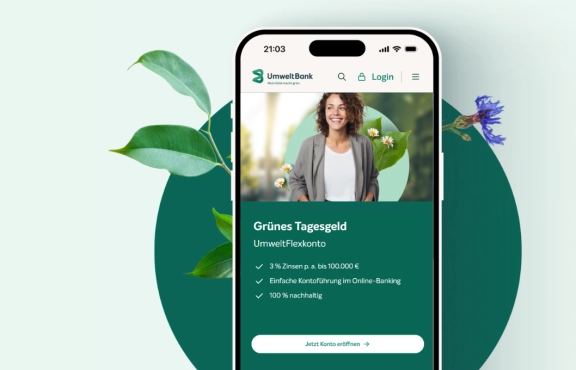 Neue Website der UmweltBank