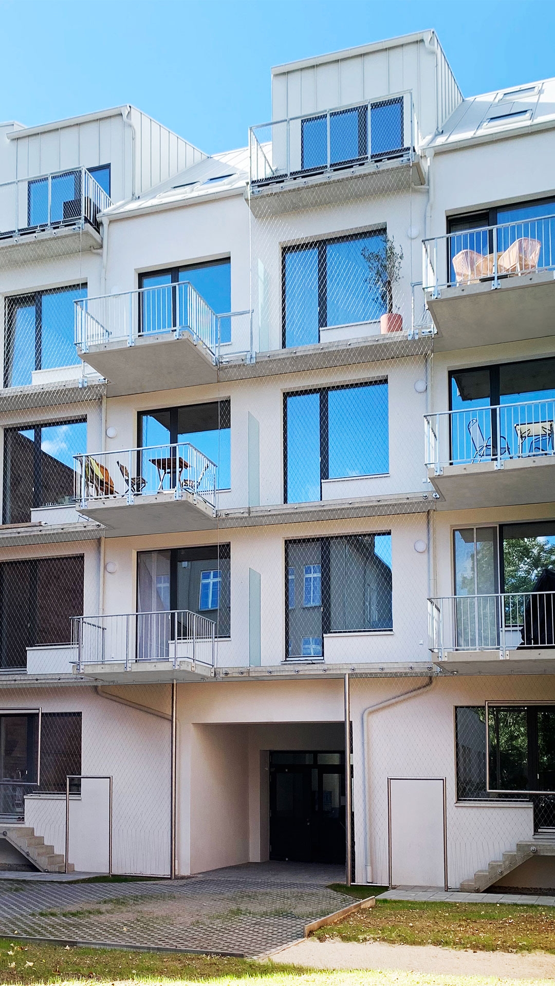 Hofansicht Immobilienprojekt Superland D114 in Leipzig (Copyright: Superland a&d GmbH)